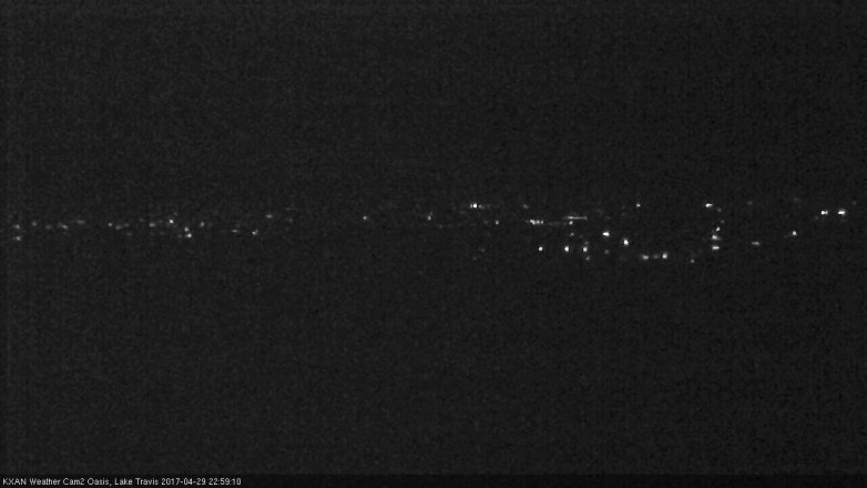 Lake Travis webcam, April 29, 2017 10:25 PM CT