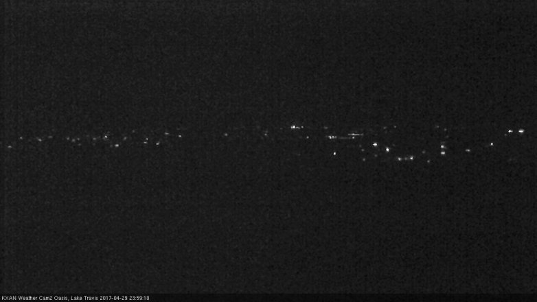 Lake Travis webcam, April 29, 2017 11:05 PM CT