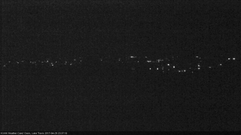Lake Travis webcam, April 29, 2017 11:10 PM CT