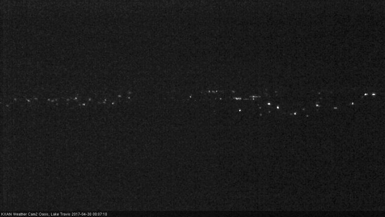 Lake Travis webcam, April 29, 2017 11:20 PM CT