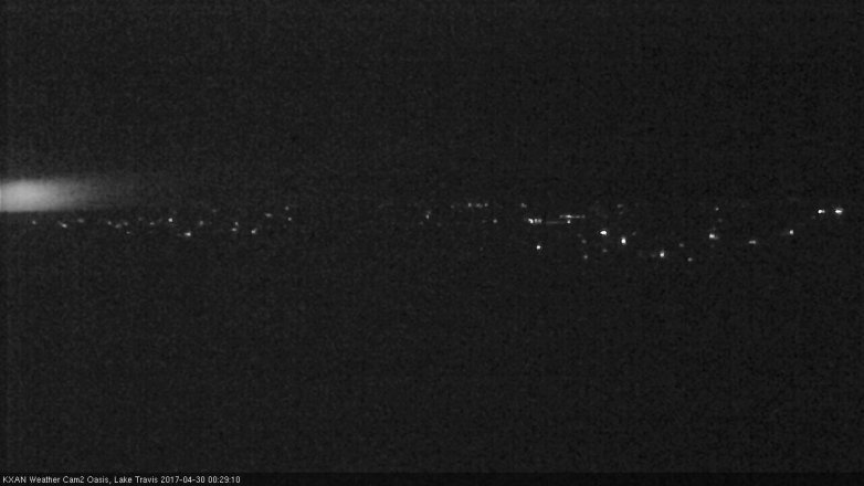 Lake Travis webcam, April 29, 2017 11:45 PM CT