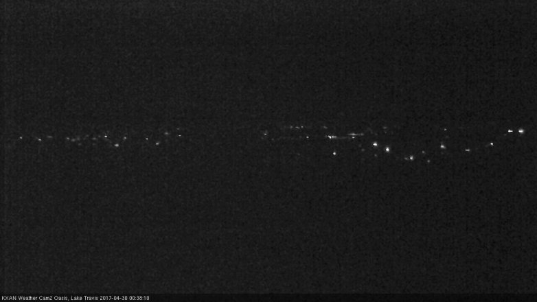 Lake Travis webcam, April 29, 2017 11:50 PM CT