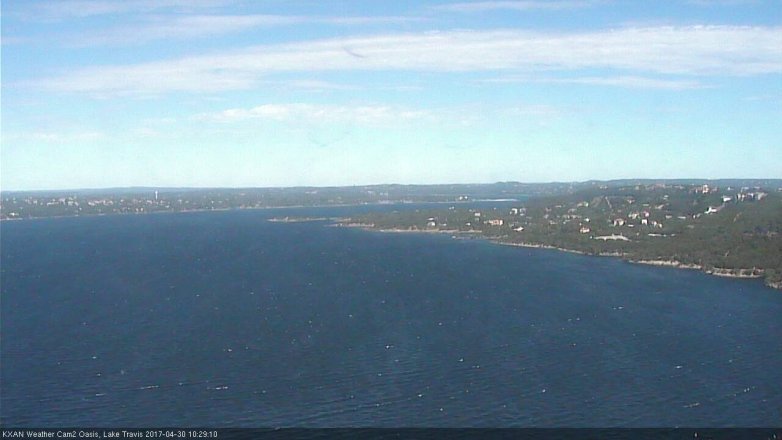 Lake Travis webcam, April 30, 2017 9:35 AM CT