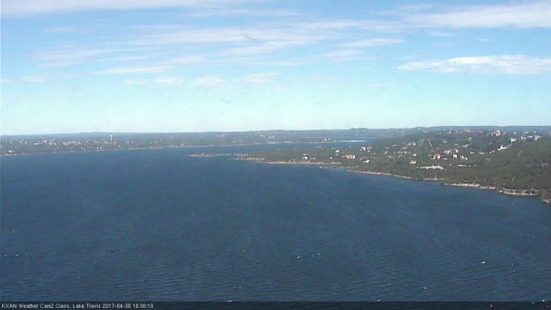 Lake Travis webcam, April 30, 2017 9:55 AM CT