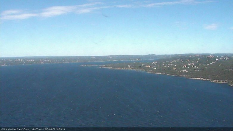 Lake Travis webcam, April 30, 2017 10:25 AM CT