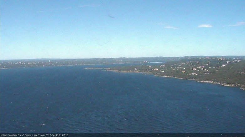 Lake Travis webcam, April 30, 2017 10:35 AM CT