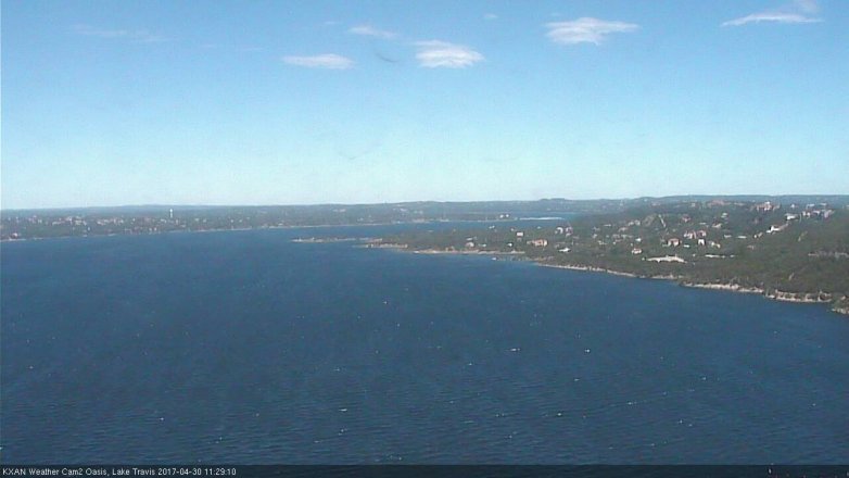 Lake Travis webcam, April 30, 2017 10:40 AM CT