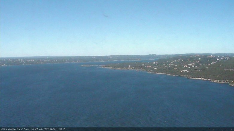 Lake Travis webcam, April 30, 2017 11:10 AM CT