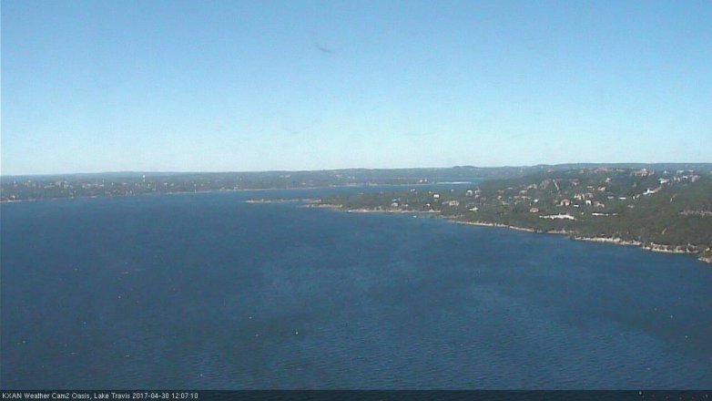 Lake Travis webcam, April 30, 2017 11:30 AM CT