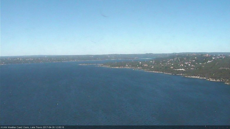 Lake Travis webcam, April 30, 2017 11:35 AM CT