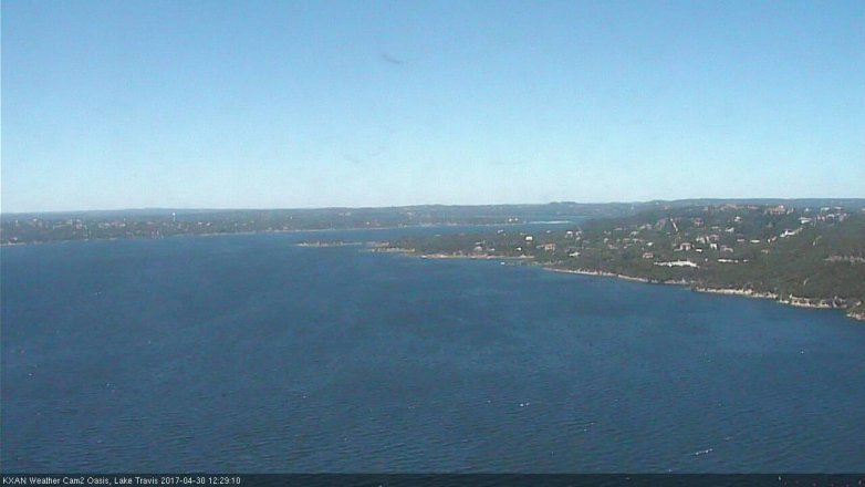 Lake Travis webcam, April 30, 2017 11:50 AM CT