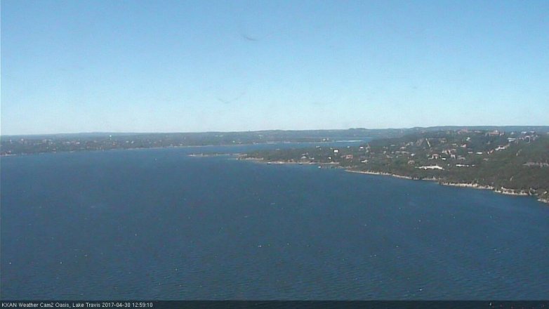 Lake Travis webcam, April 30, 2017 12:15 PM CT
