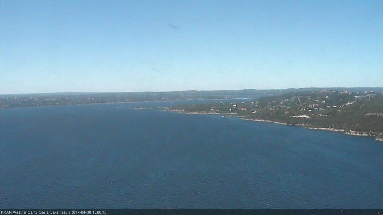 Lake Travis webcam, April 30, 2017 12:20 PM CT