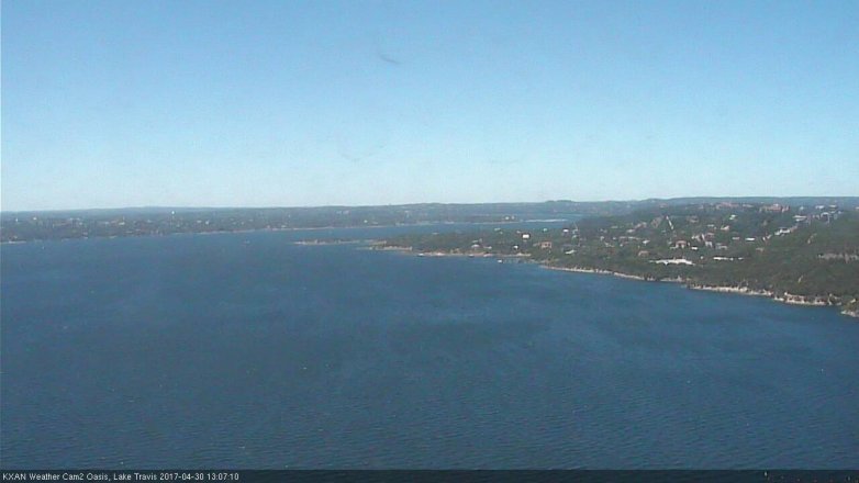 Lake Travis webcam, April 30, 2017 12:25 PM CT