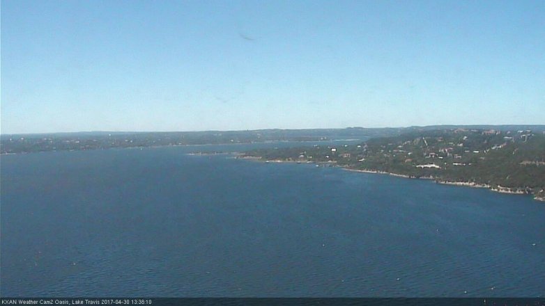 Lake Travis webcam, April 30, 2017 12:45 PM CT