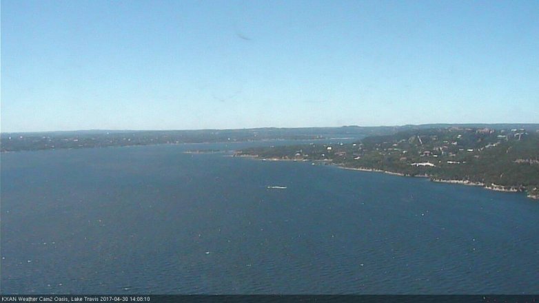 Lake Travis webcam, April 30, 2017 1:35 PM CT