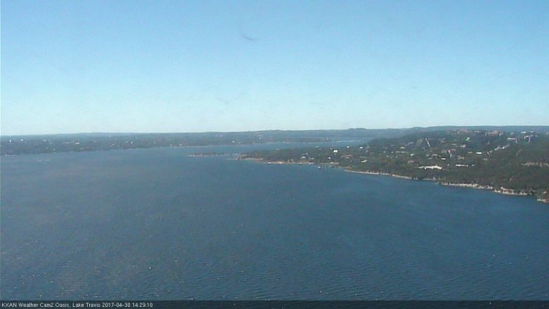 Lake Travis webcam, April 30, 2017 2:00 PM CT