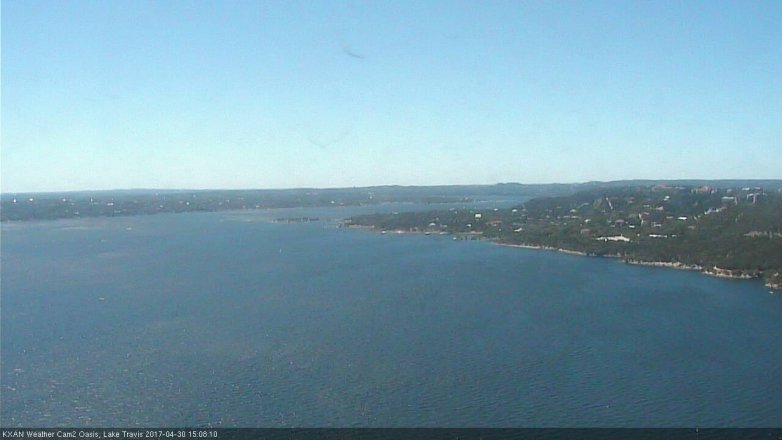 Lake Travis webcam, April 30, 2017 2:30 PM CT