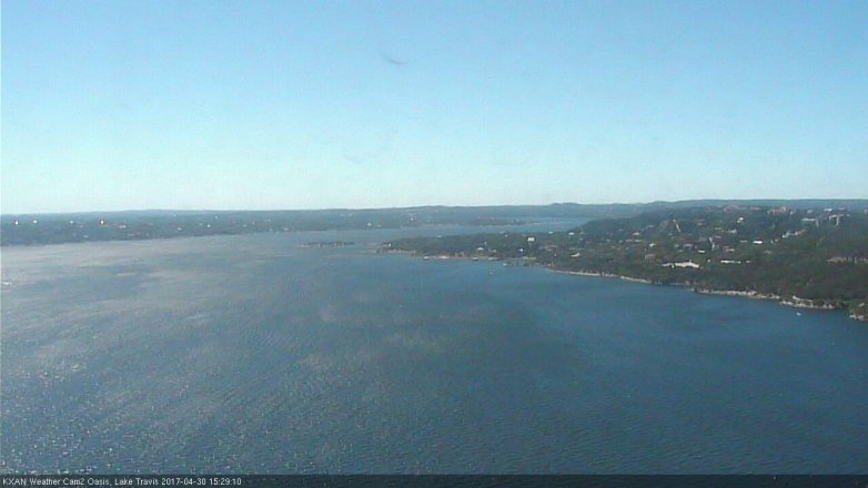 Lake Travis webcam, April 30, 2017 2:40 PM CT