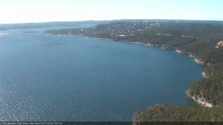 Lake Travis webcam, April 30, 2017 3:15 PM CT