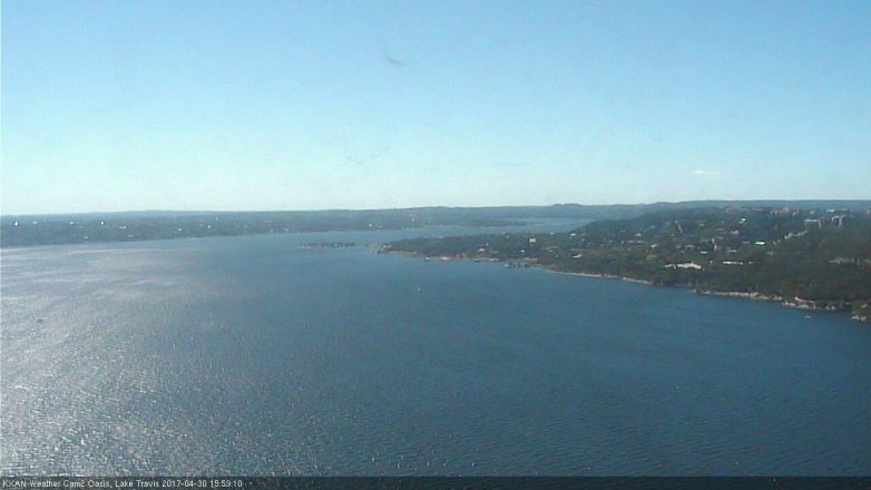 Lake Travis webcam, April 30, 2017 3:20 PM CT
