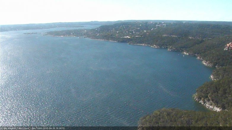 Lake Travis webcam, April 30, 2017 4:10 PM CT