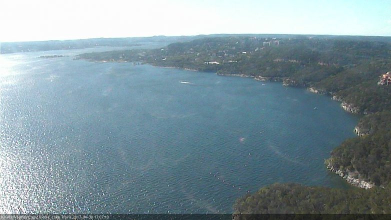 Lake Travis webcam, April 30, 2017 4:30 PM CT