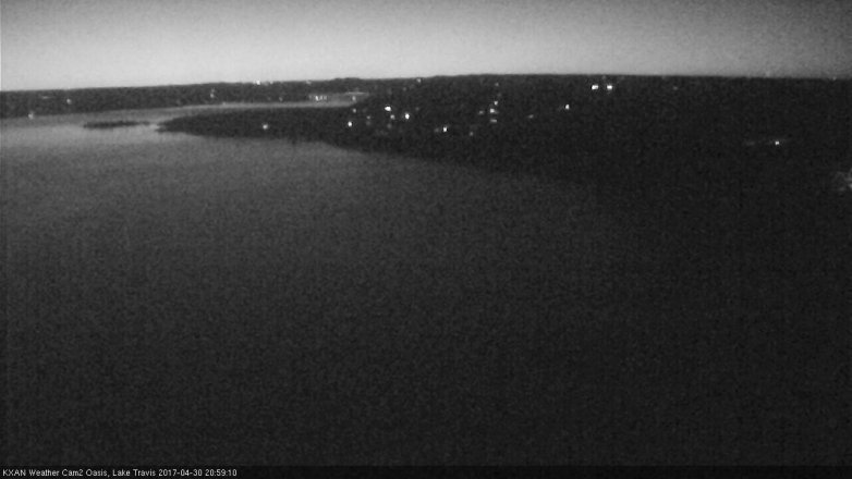 Lake Travis webcam, April 30, 2017 8:10 PM CT