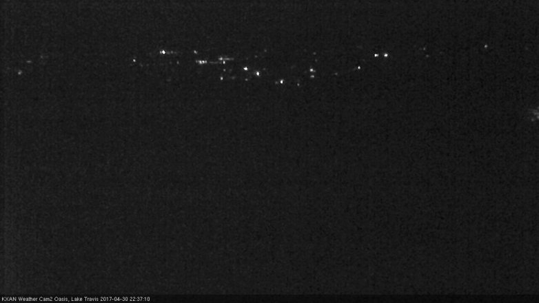 Lake Travis webcam, April 30, 2017 10:05 PM CT