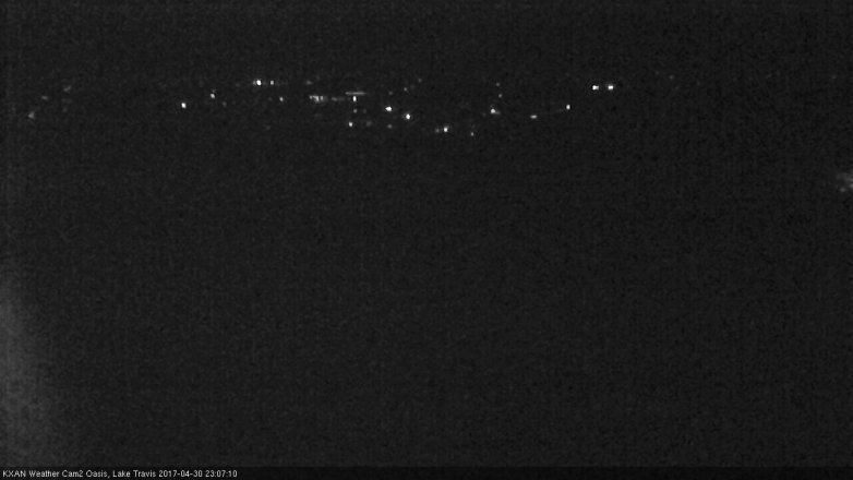 Lake Travis webcam, April 30, 2017 10:35 PM CT