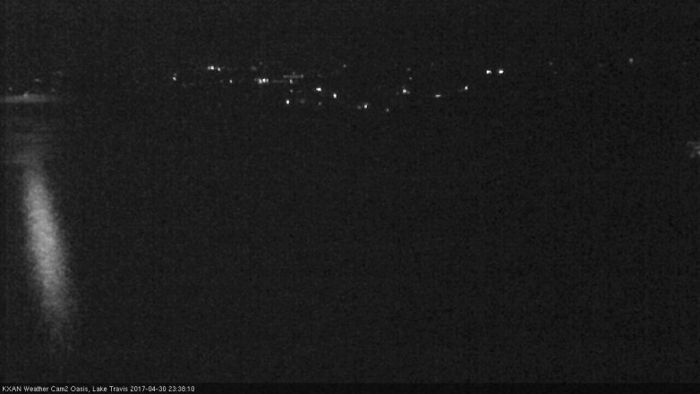 Lake Travis webcam, April 30, 2017 10:55 PM CT