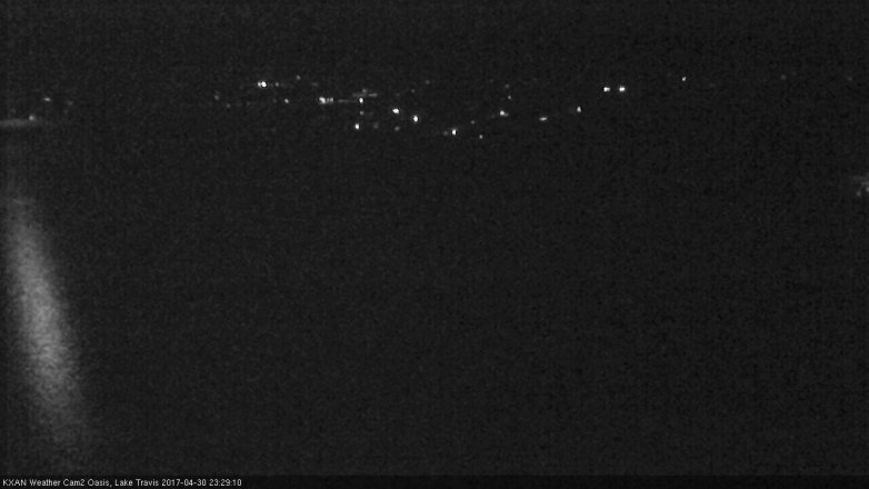 Lake Travis webcam, April 30, 2017 11:00 PM CT