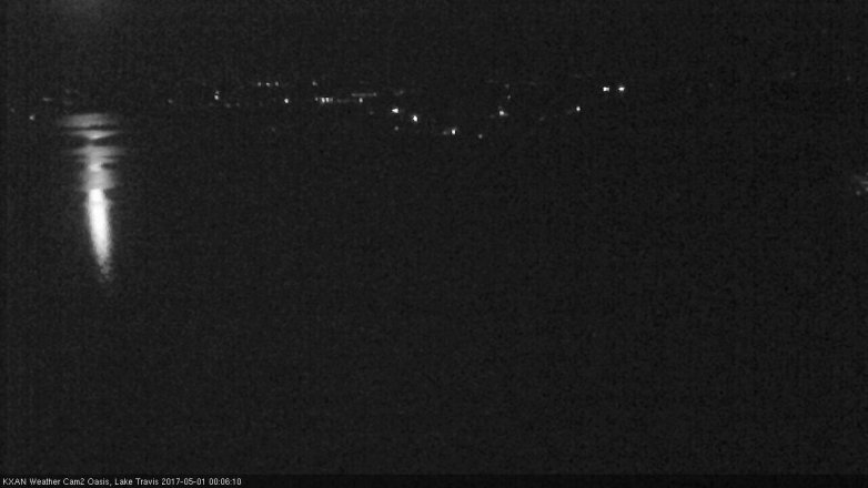 Lake Travis webcam, April 30, 2017 11:25 PM CT
