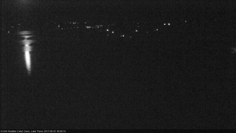 Lake Travis webcam, April 30, 2017 11:40 PM CT