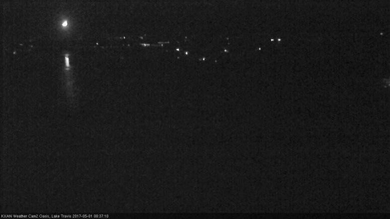 Lake Travis webcam, April 30, 2017 11:50 PM CT