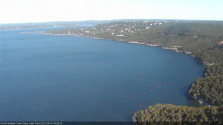 Lake Travis webcam, May 1, 2017 9:00 AM CT