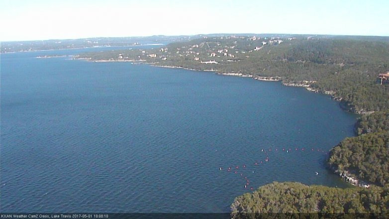 Lake Travis webcam, May 1, 2017 9:15 AM CT