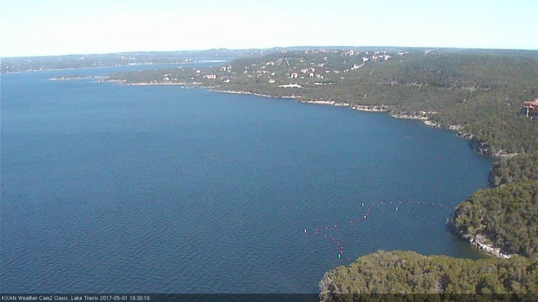 Lake Travis webcam, May 1, 2017 9:45 AM CT