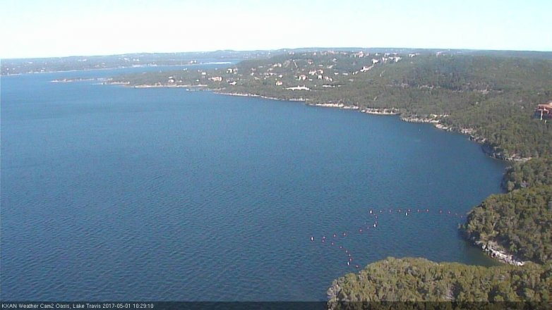Lake Travis webcam, May 1, 2017 9:50 AM CT