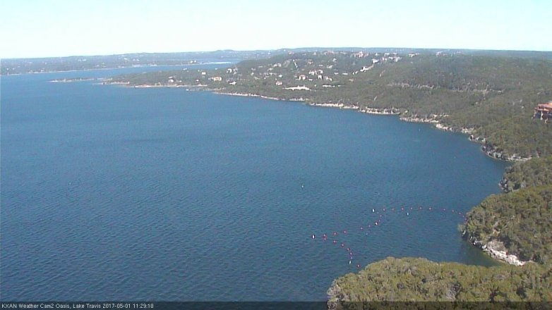 Lake Travis webcam, May 1, 2017 10:35 AM CT