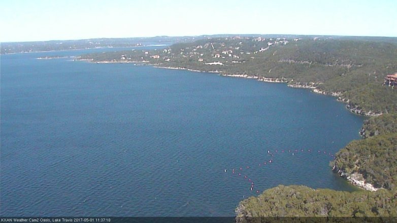Lake Travis webcam, May 1, 2017 11:10 AM CT