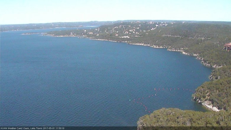 Lake Travis webcam, May 1, 2017 11:20 AM CT