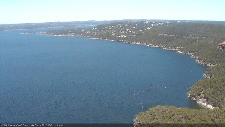 Lake Travis webcam, May 1, 2017 11:45 AM CT