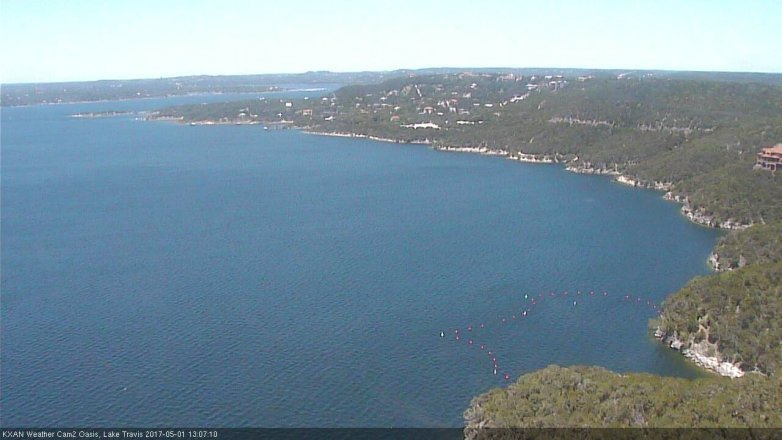 Lake Travis webcam, May 1, 2017 12:15 PM CT