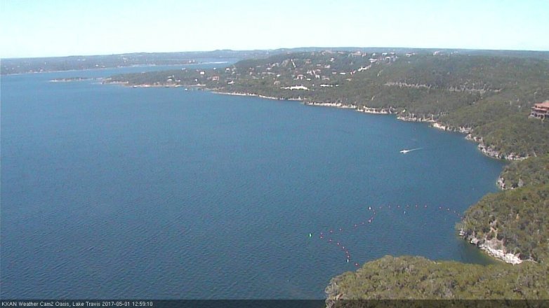 Lake Travis webcam, May 1, 2017 12:30 PM CT