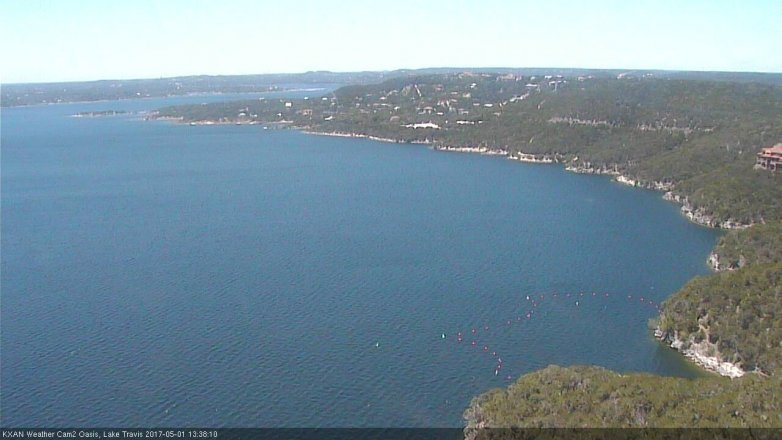 Lake Travis webcam, May 1, 2017 1:10 PM CT