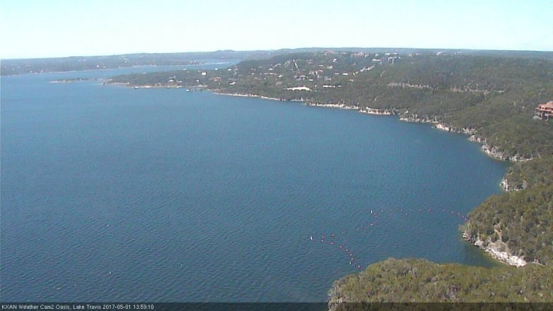 Lake Travis webcam, May 1, 2017 1:25 PM CT
