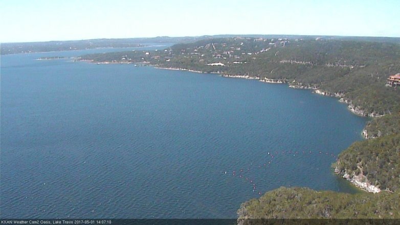 Lake Travis webcam, May 1, 2017 1:40 PM CT