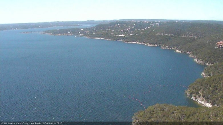 Lake Travis webcam, May 1, 2017 1:45 PM CT