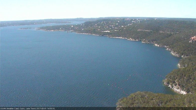 Lake Travis webcam, May 1, 2017 2:30 PM CT